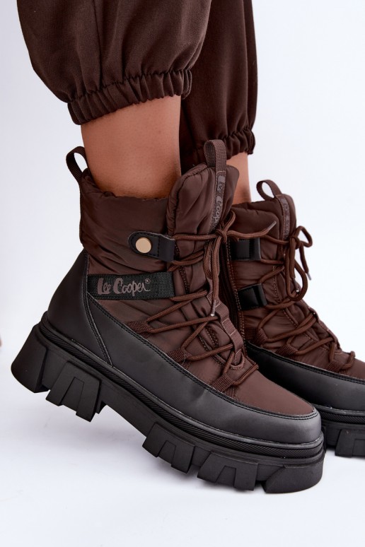 Sněhule   Lee Cooper LCJ-26-01-4631 hnědá