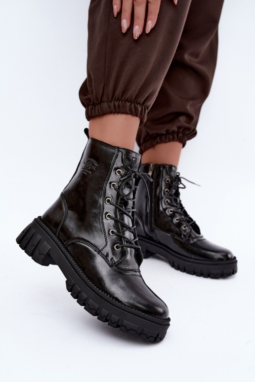  zateplené boty  Lee Cooper LCJ-26-16-4696 Černé