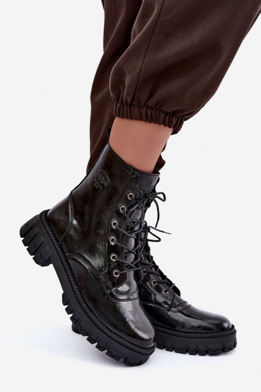  zateplené boty  Lee Cooper LCJ-26-16-4696 Černé