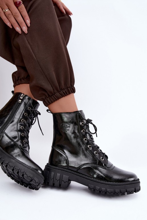  zateplené boty  Lee Cooper LCJ-26-16-4696 Černé