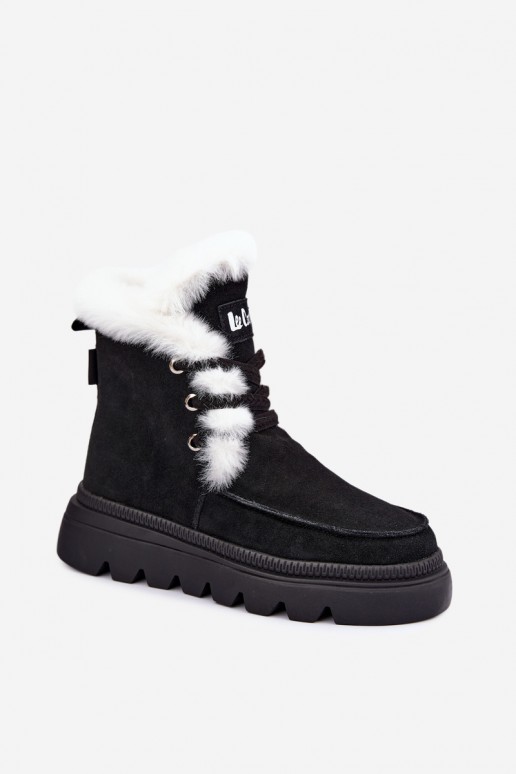 Sněhule  Z Naturalnego Zamszu Lee Cooper LCJ-25-01-3737 Černé