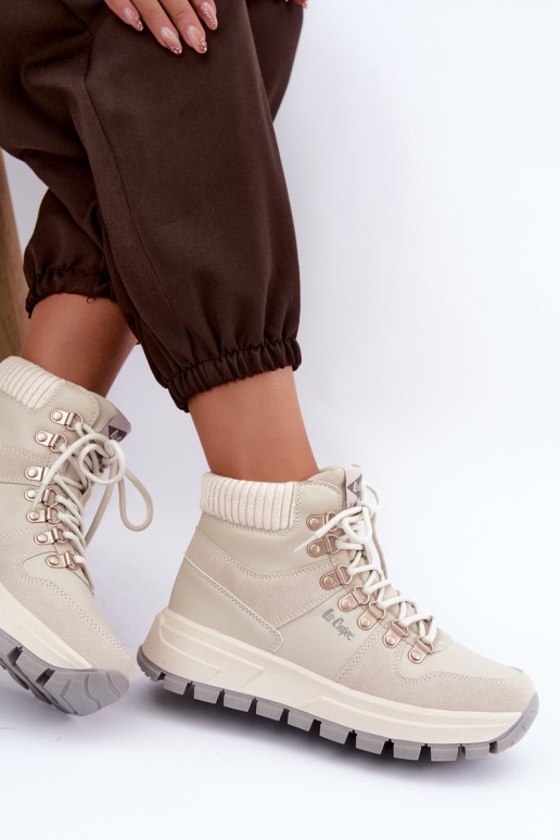 boty  zateplené Lee Cooper LCJ-26-03-4525 šedá