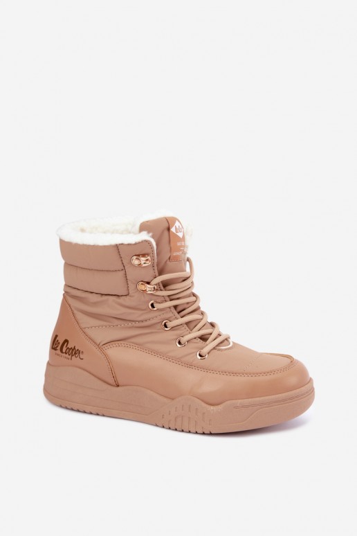 se šněrováním Sněhule boty Lee Cooper LCJ-44-4565 hnědá
