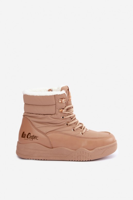 se šněrováním Sněhule boty Lee Cooper LCJ-44-4565 hnědá