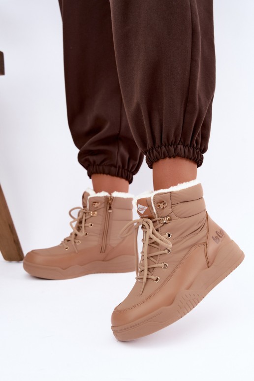 se šněrováním Sněhule boty Lee Cooper LCJ-44-4565 hnědá