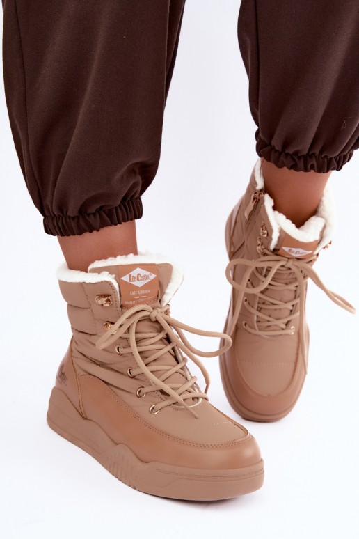 se šněrováním Sněhule boty Lee Cooper LCJ-44-4565 hnědá