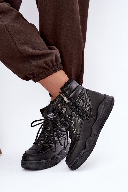 se šněrováním Sněhule boty Lee Cooper LCJ-44-4562 Černé