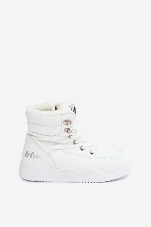 se šněrováním Sněhule boty Lee Cooper LCJ-44-4563 bílé