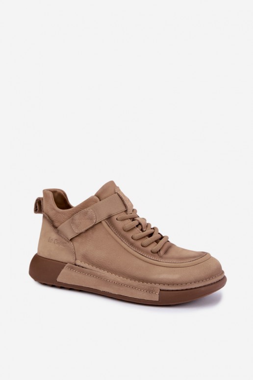 zateplené Dřeváky Z Naturalnej Skóry Lee Cooper LCJ-26-19-4603 khaki