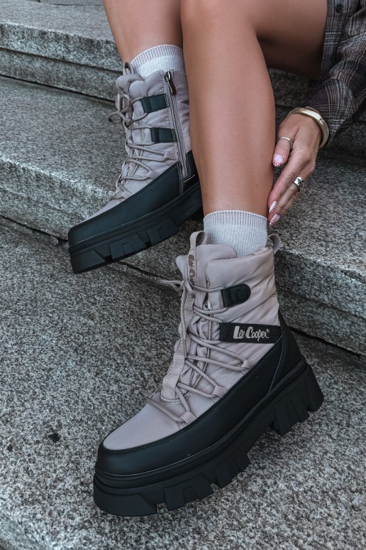 Sněhule   Lee Cooper LCJ-24-47-3143 béžové