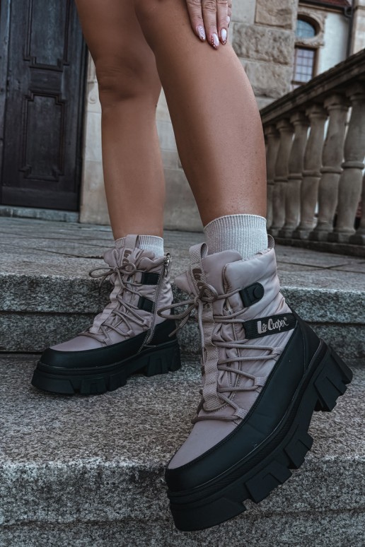Sněhule   Lee Cooper LCJ-24-47-3143 béžové