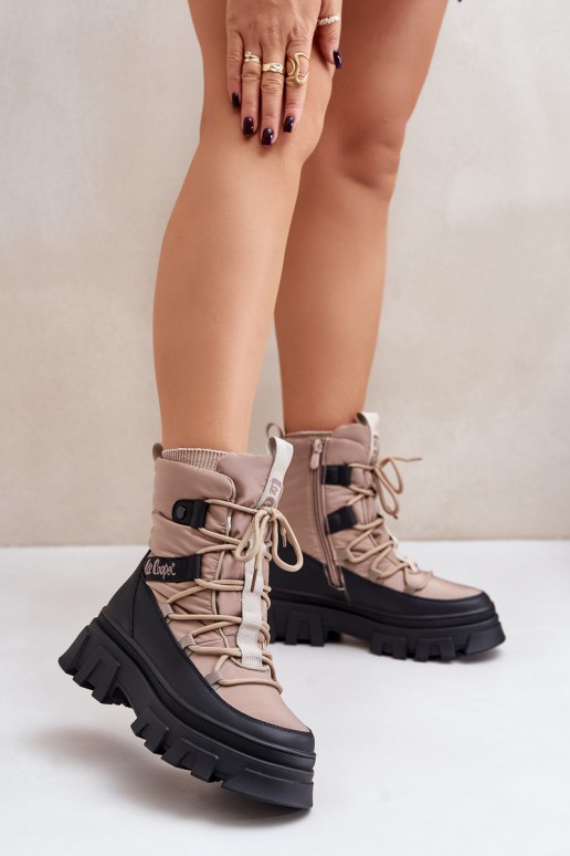 Sněhule   Lee Cooper LCJ-24-47-3143 béžové