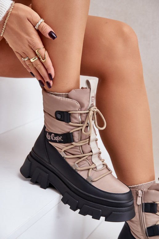 Sněhule   Lee Cooper LCJ-24-47-3143 béžové