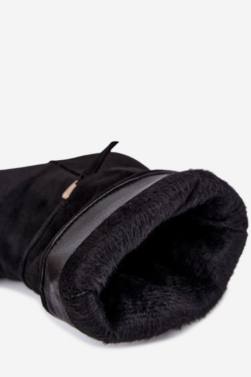 Slip-on vzor zateplené Dřeváky s tenkými podpatky s popruhy Černé Eponine