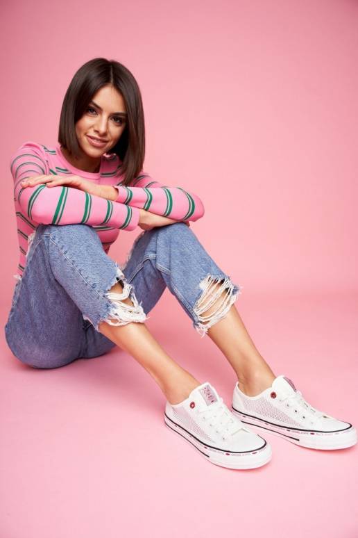 Naiste saapad Cross Jeans valget värvi Naiste saapad Cross Jeans valget värvi