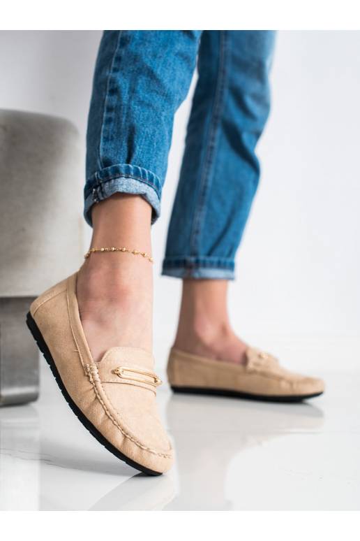 Mugavad beeži värvi mokassiinid Mugavad beeži värvi mokassiinid