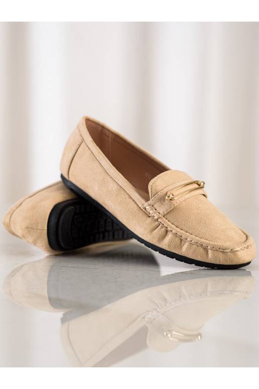 Mugavad beeži värvi mokassiinid Mugavad beeži värvi mokassiinid