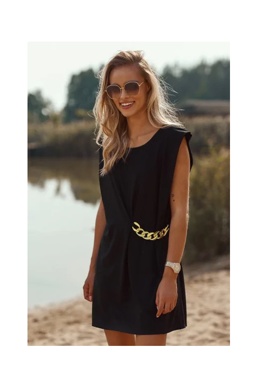 Šaty s postranním řetízkem Macadamia