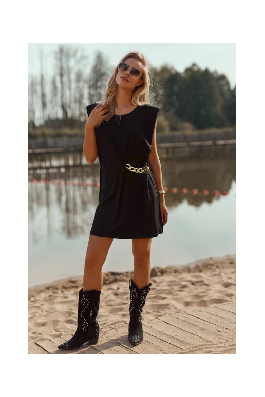 Šaty s postranním řetízkem Macadamia