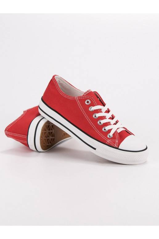 Klasikinio modelisio Raudonos spalvos laisvalaikio batai