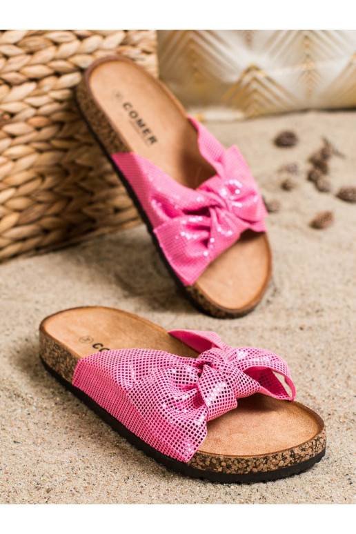 Patogios šlepetės su kaspinais 