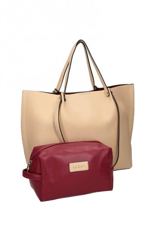 Duża Rankinė Shopperka NOBO M0100-C015 dramblio kaulo spalvos Duża Rankinė Shopperka NOBO M0100-C015 dramblio kaulo spalvos