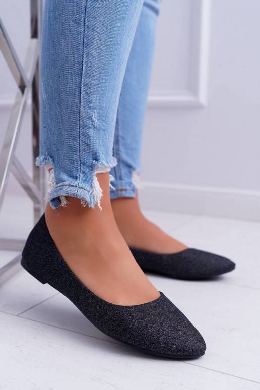 Sädelevad baleriinad mustad Tiffy Sädelevad baleriinad mustad Tiffy