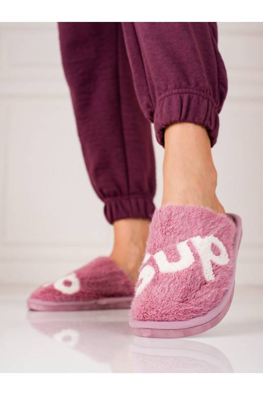 Šlepetės  Shelovet šilti fioletowe