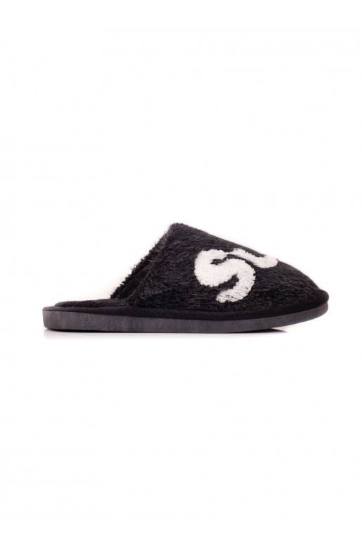 Šlepetės  Shelovet šilti juodos spalvos