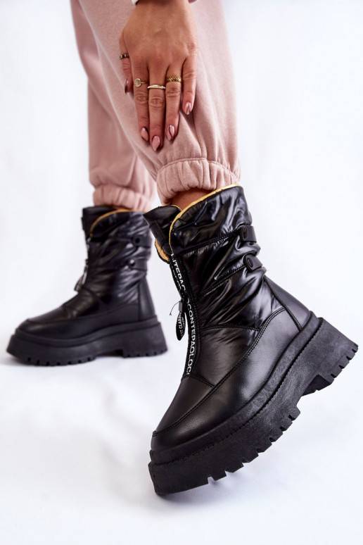 knoflíkové sněhule se zipem černé Moira knoflíkové sněhule se zipem černé Moira