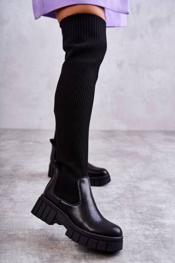 dlouhé boty kotníkové boty... 2