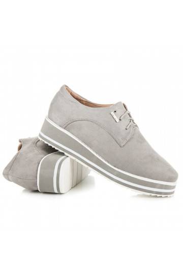 Šedé kotníkové boty