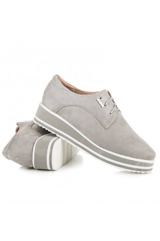 Šedé kotníkové boty