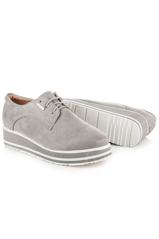 Šedé kotníkové boty