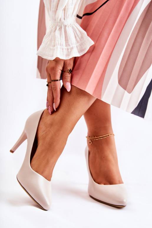 boty na podpatku v šedé barvě Magically boty na podpatku v šedé barvě Magically