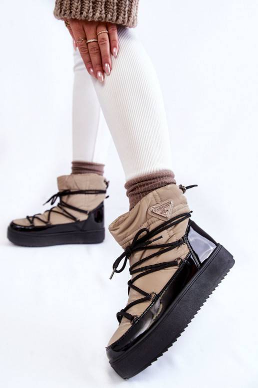 Pískově černé sněhule se tkaničkami... Pískově černé sněhule se tkaničkami...