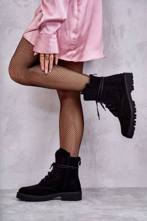 Semišové kotníkové boty na zip Nicole... Semišové kotníkové boty na zip Nicole...