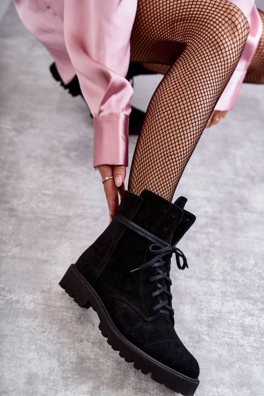 Semišové kotníkové boty na zip Nicole... Semišové kotníkové boty na zip Nicole...