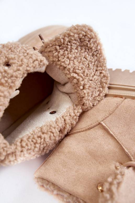 Béžové semišové kozačky Bellita Béžové semišové kozačky Bellita