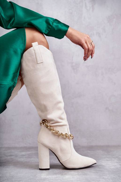 Vyhřívané kotníkové boty s řetízky v... Vyhřívané kotníkové boty s řetízky v...