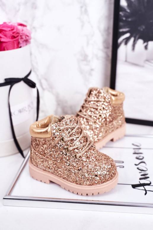 Třpytivé hřejivé dětské kozačky v... Třpytivé hřejivé dětské kozačky v...