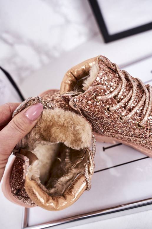 Třpytivé hřejivé dětské kozačky v... Třpytivé hřejivé dětské kozačky v...