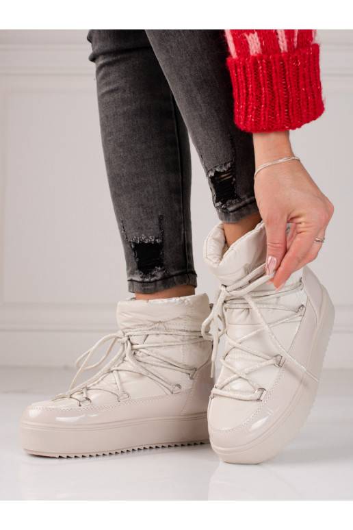 Dámské sněhule světle béžové shelovet Dámské sněhule světle béžové shelovet