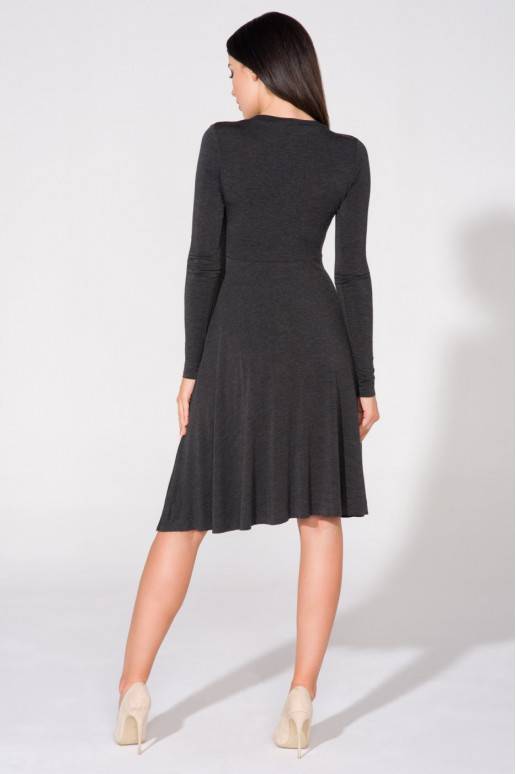 Šedé večerní šaty model Tessita