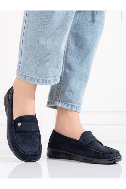 Mokasíny dámské Shelovet lehké tmavě modré