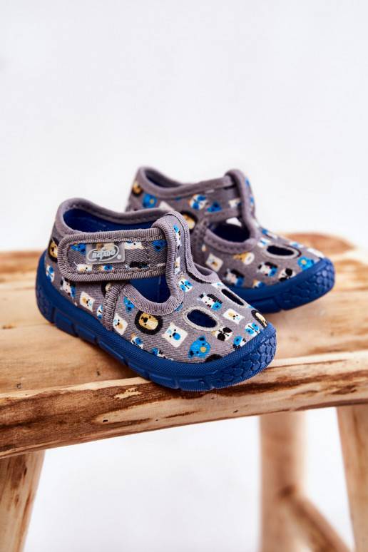 Boty/pantofle Befado šedé barvy Boty/pantofle Befado šedé barvy