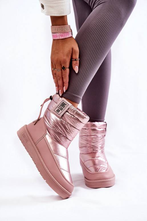 Dámské růžové zateplené sněhule Big Star Dámské růžové zateplené sněhule Big Star