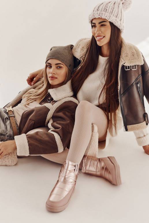 Dámské růžové zateplené sněhule Big Star Dámské růžové zateplené sněhule Big Star