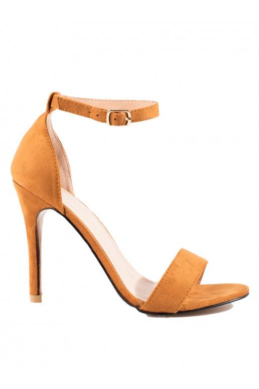 Dámské sandály na jehlovém podpatku Shelovet hořčicové