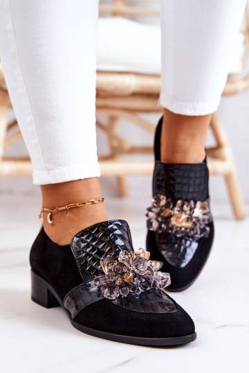 Černé semišové boty Davine... 2